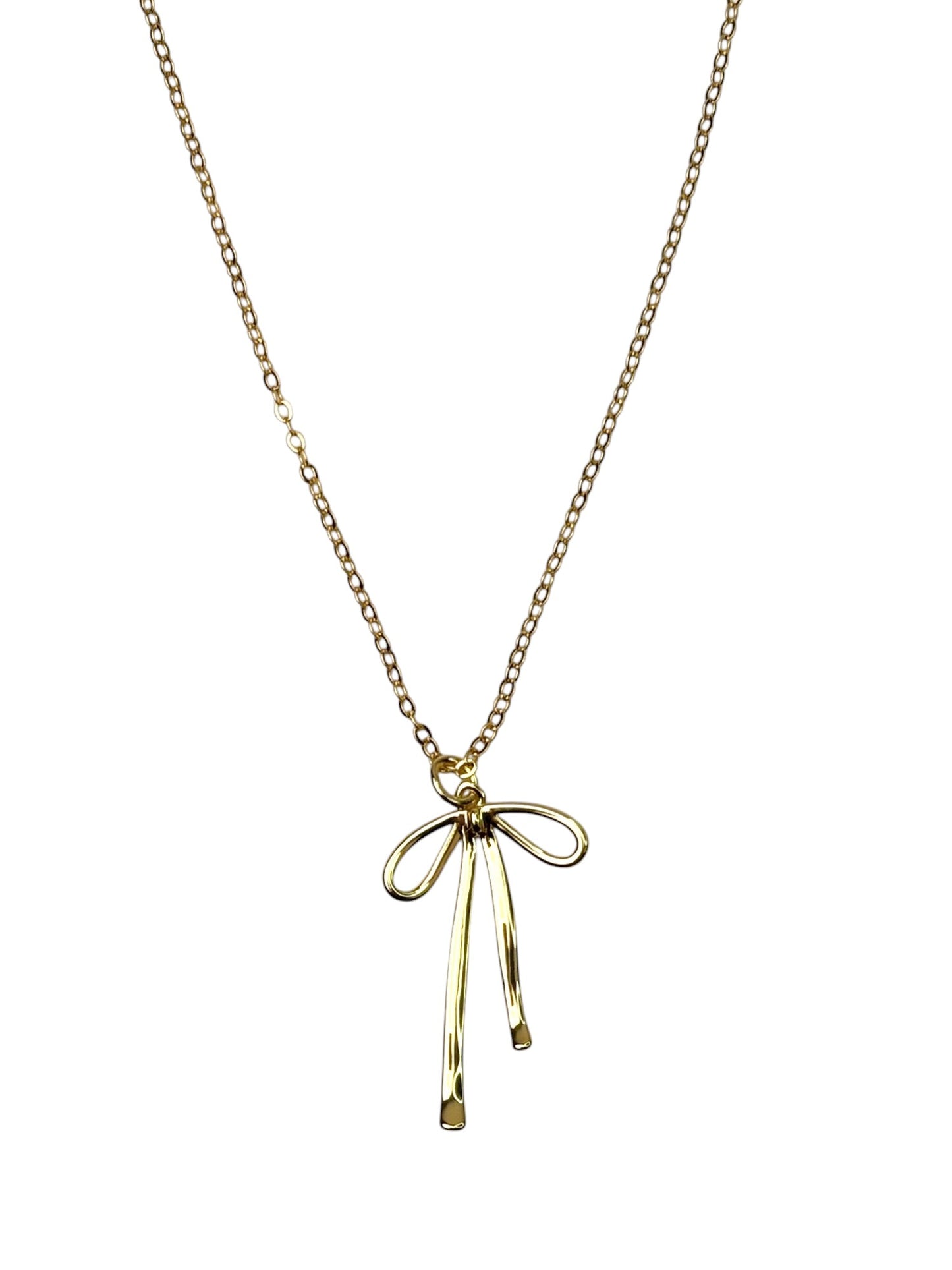 Gold Bow Necklace