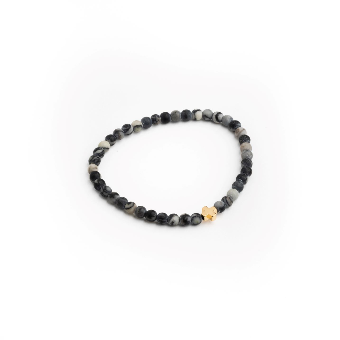 Spider Web Stone Cross Bracelet