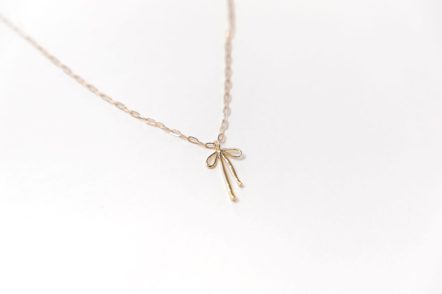 Gold Bow Necklace
