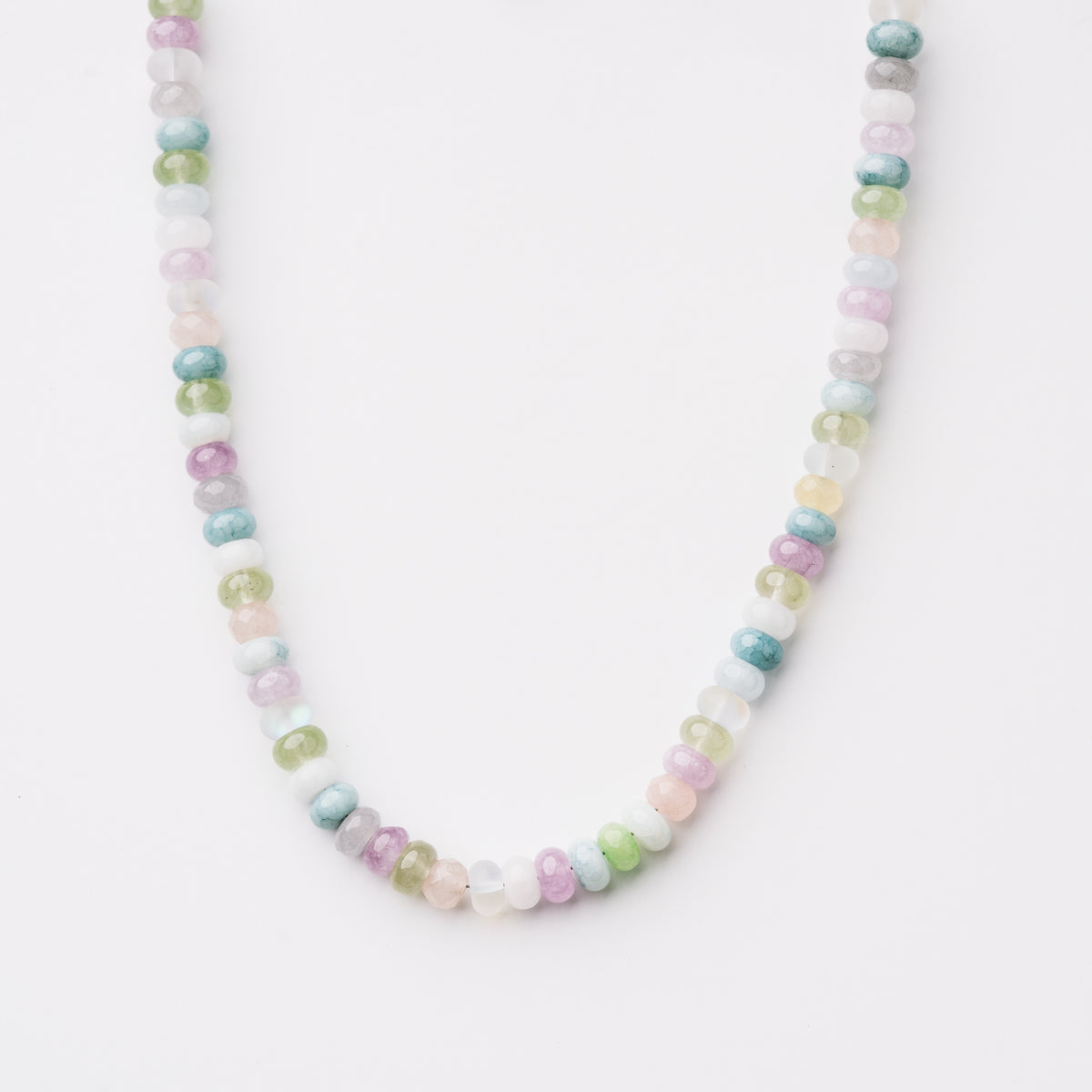 Pastel Mixed Rondelle Bead Necklace