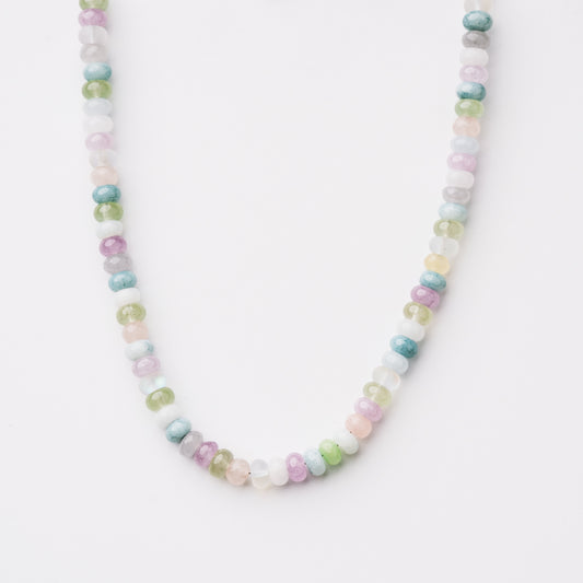 Pastel Mixed Rondelle Bead Necklace