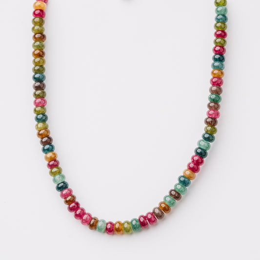 Hunter Mosaic Jade Bead Necklace