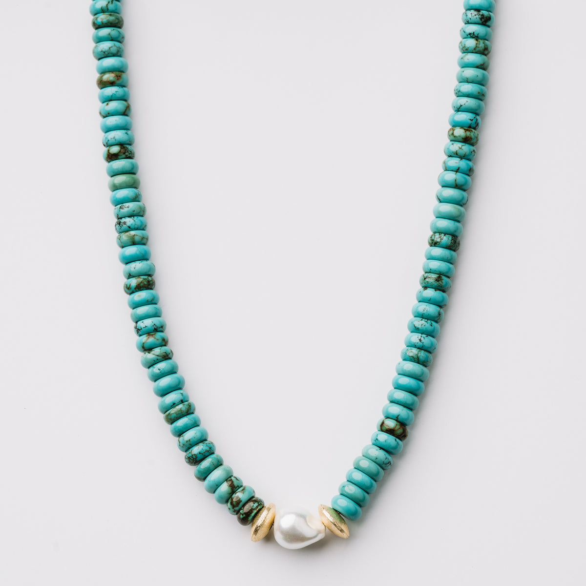 Turquoise and Pearl Nexklace