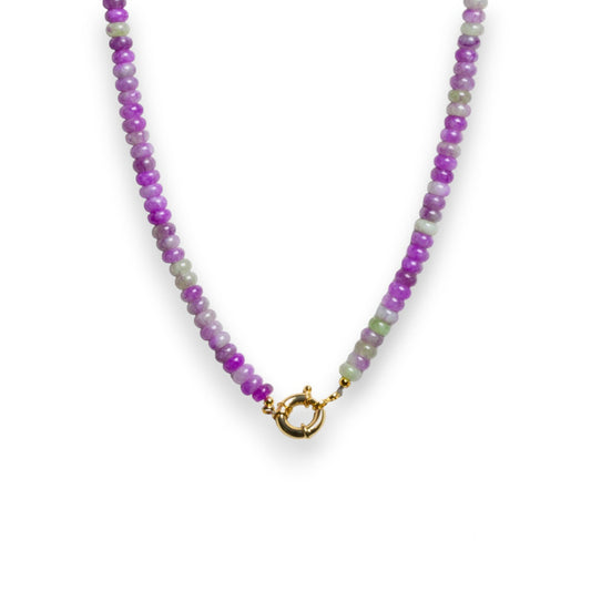 Grape Candy Jade Bead Necklace