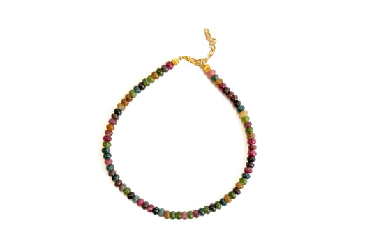 Hunter Mosaic Jade Bead Necklace