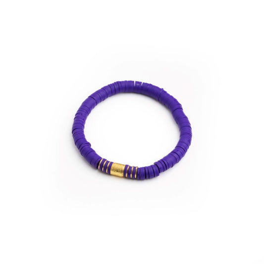 Purple Heishi Spirit Bracelet