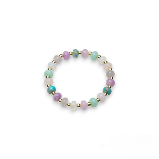 Multi Color Glass Bead Bracelet