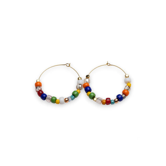 Multi-Color Hoop Earrings